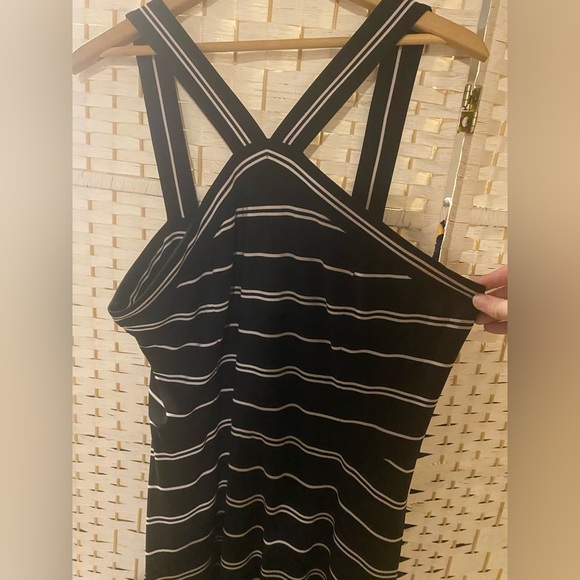 Tommy Hilfiger Black and White Striped Dress Size 12 - Picture 6 of 14